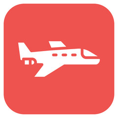 Private Jet icon vector image. Can be used for Airplane.