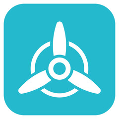 Propeller icon vector image. Can be used for Airplane.