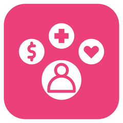 Employee Benefits icon vector image. Can be used for Hiring Process.