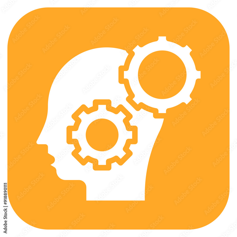 Poster Cognitive Load icon vector image. Can be used for ADHD.