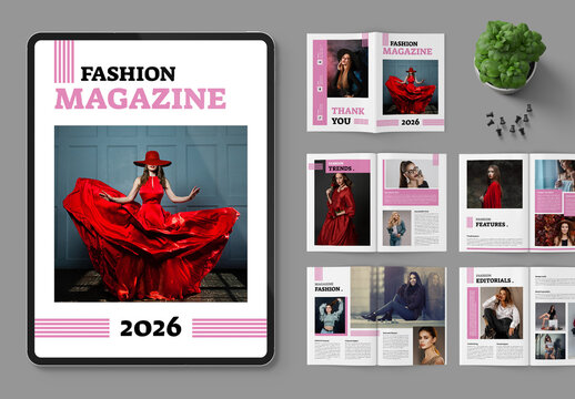 Fashion Magazine Template Layout