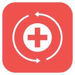 Obraz premium Recovery icon vector image. Can be used for Skin Burns.