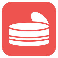 Tin icon vector image. Can be used for Raw Metrial.