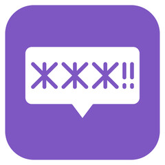 Insults icon vector image. Can be used for Bullying in Society.