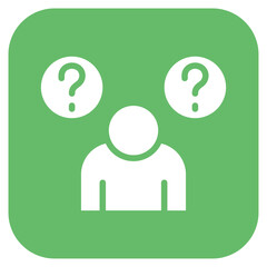 Confusion icon vector image. Can be used for Allergy Symptoms.