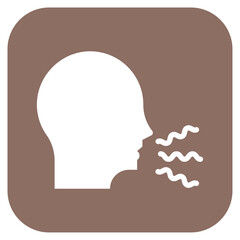 Hoarseness icon vector image. Can be used for Allergy Symptoms.