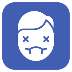 Nausea icon vector image. Can be used for Allergy Symptoms.