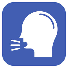 Sneezing icon vector image. Can be used for Allergy Symptoms.