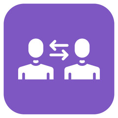 Acquaintance icon vector image. Can be used for Social Relationship.