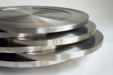 Piled metal discs