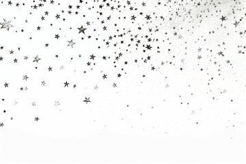 Serene scene with faint stars scattered in a random pattern