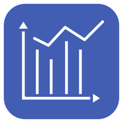 Bar Chart icon vector image. Can be used for Market Research.