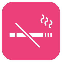 Smoke Free Policy icon vector image. Can be used for Smoking.