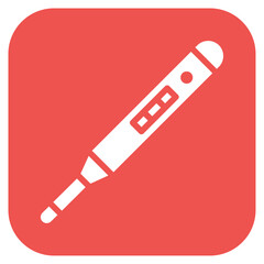 Thermometer icon vector image. Can be used for Medical Tests.