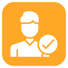 Accepting icon vector image. Can be used for Human Emotions.