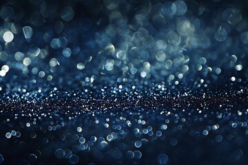 Abstract blur navy white glitter background