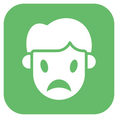 Sympathetic icon vector image. Can be used for Human Emotions.