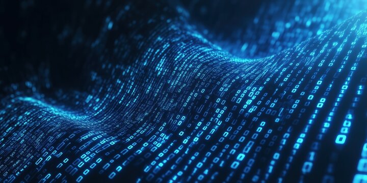 blue background information flow