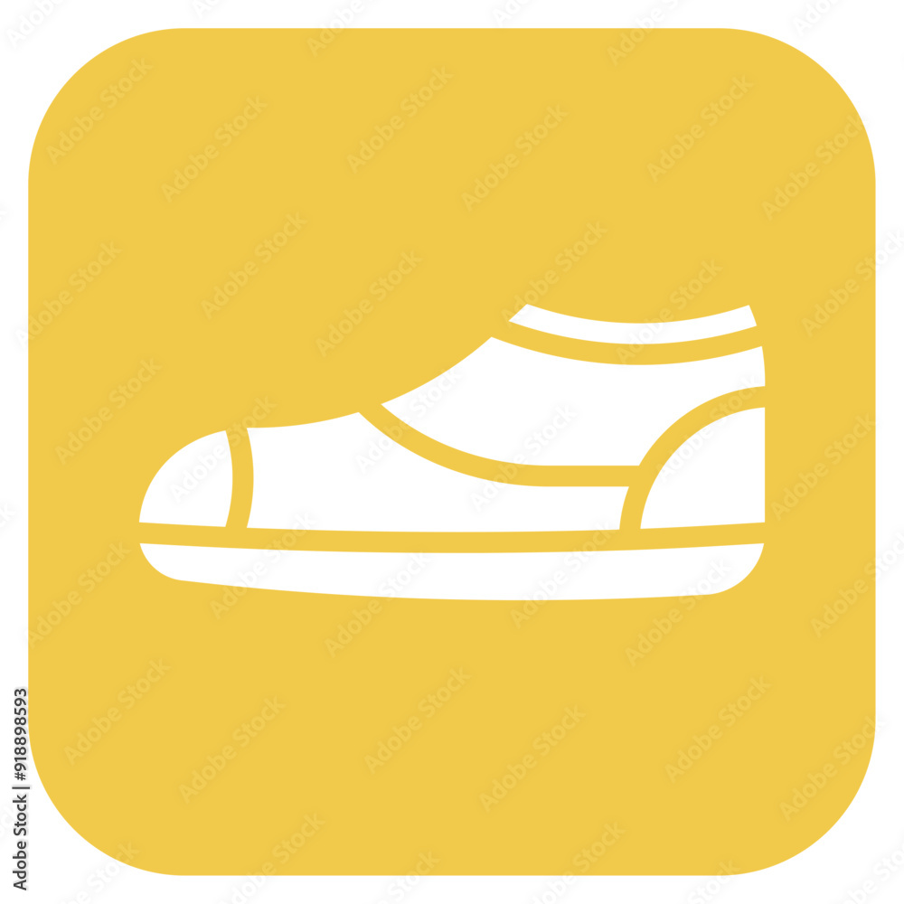 Wall mural running shoes icon vector image. can be used for marathon.