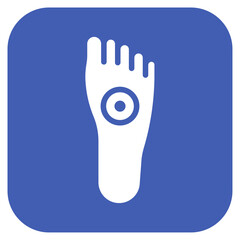 Foot Pain icon vector image. Can be used for Body Ache.