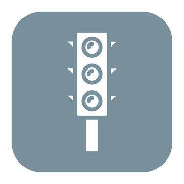 recommend clip art: Traffic Light icon vector image. Can be used for Driving School.