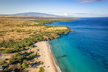 Expansive Aerial View of Hapuna Beach