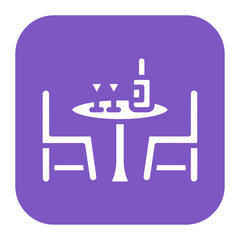 Cruise Dining Table icon vector image. Can be used for Cruiser.