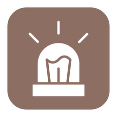Emergency Siren icon vector image. Can be used for Rescue And Response.