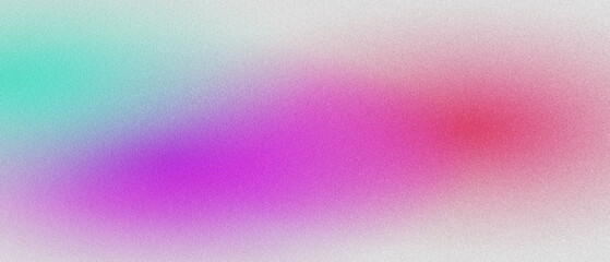 Abstract Multicolor Gradient Banner with Grainy Texture and Noise for Background Design