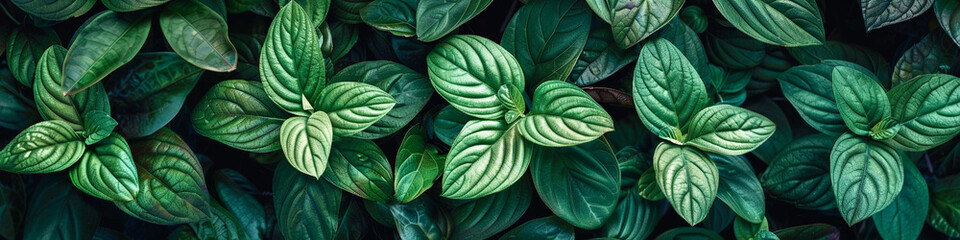 Close up view of a dense cluster of vibrant green leaves, showcasing their lush and vibrant green colors in detail. 
