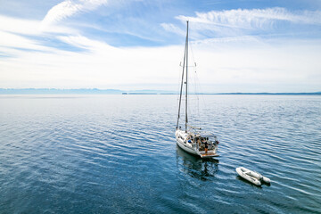 Sailboat on Calm Waters, San Juan Island