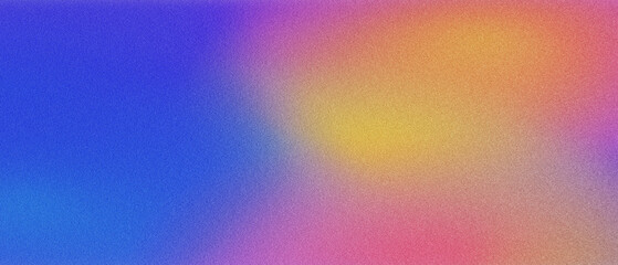 Abstract Multicolor Gradient with Grainy Texture and Noise for Poster Backdrop