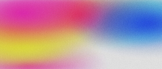 Blurred Multicolor Gradient with Grainy Texture and Noise for Abstract Design