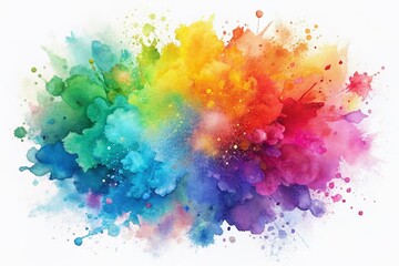 Vibrant watercolor splashes in soft pastel hues with organic, hand-painted textures, isolated on a transparent background, perfect for creative designs and artistic compositions.