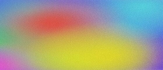 Noisy Multicolor Gradient with Grainy Texture for Abstract Banner Background