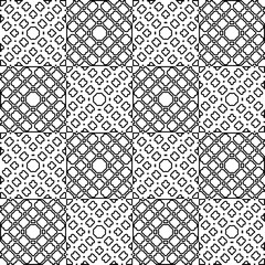 Monochrome ornamental texture with smooth linear shapes, zigzag lines, lace pattern.Abstract black and white pattern for web page, textures, card, poster, fabric, textile.