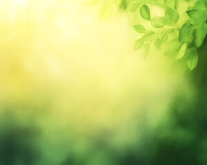 Obraz premium Beautiful abstract lights of green nature using as