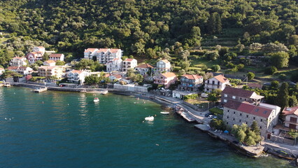 Fototapeta premium view of kotor bay country