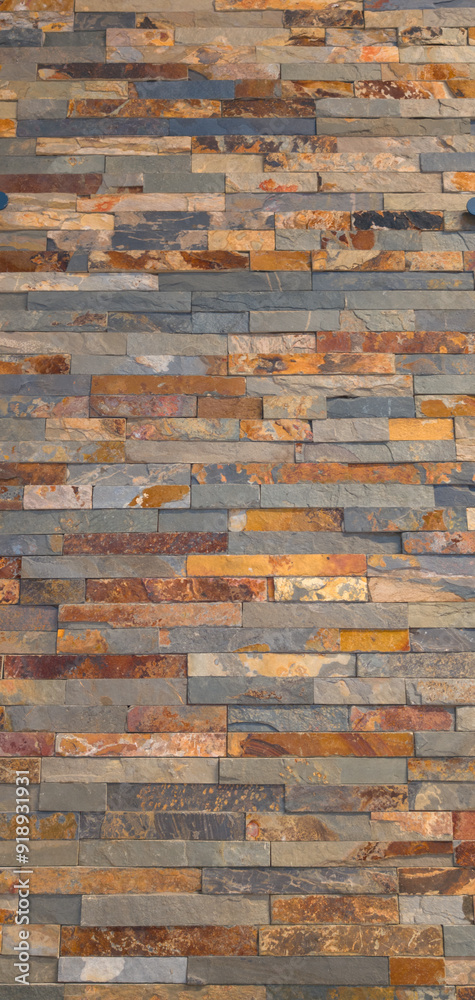 Canvas Prints lines stone old brick wall seamless background texture grungy rusty blocks of stonework color horizo