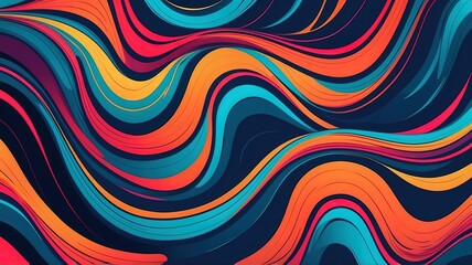 Obraz premium abstract colorful wave background