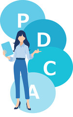 PDCAサイクルのイラスト