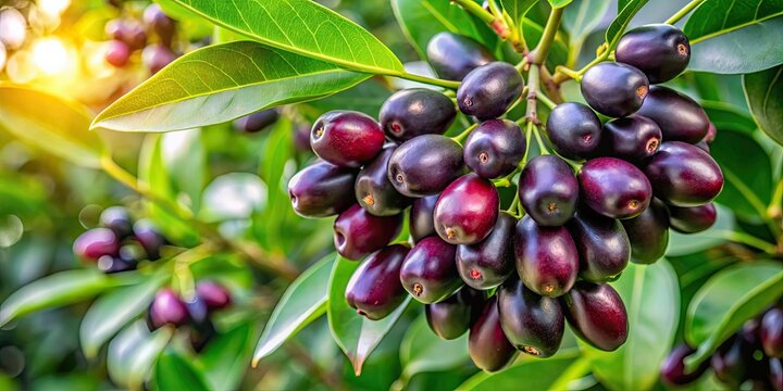 Syzygium cumini, also known as Jamun or Indian Blackberry, is a tropical tree native to the Indian Subcontinent