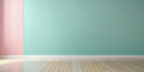 Minimalist pastel wall and floor background with soft hues and clean lines, pastel, minimalist, wall, floor, background, soft, hues