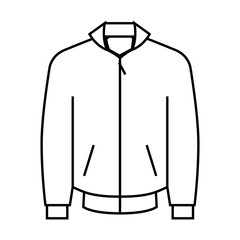 bomber jacket outerwear female line icon vector. bomber jacket outerwear female sign. isolated contour symbol black illustration