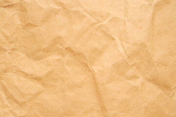 Abstract crumpled and creased recycle brown paper texture background