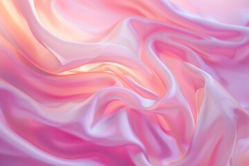 Obraz premium A photo of a pastel pink background with abstract swirl patterns in the studio during the evening