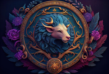 Astrological Zodiac Art Collection – Stunning Designs Featuring Leo, Cancer, Aries, Taurus, and Pisces Symbols, Perfect for Captivating and Intriguing Horoscope Themes