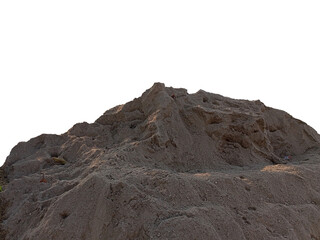 Fototapeta premium sand with isolated white background, transparent background