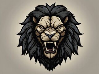 Obraz premium lion head illustration, lion head vector