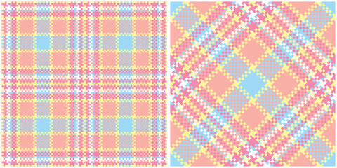 Plaid Pattern Seamless. Tartan Plaid Vector Seamless Pattern. Template for Design Ornament. Seamless Fabric Texture.